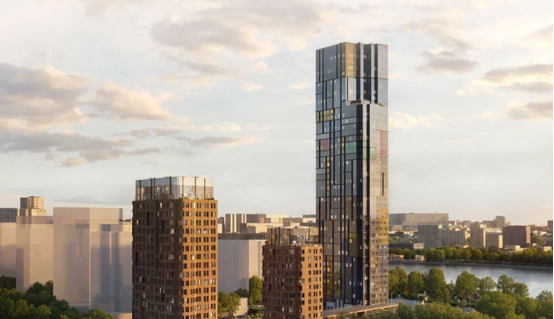 莫斯科河畔地标住宅亮相!快意高速梯出海,为43层超高层定制垂直出行